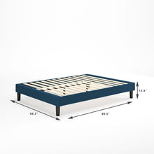 Load image into Gallery viewer, Curtis Upholstered Platform Bed Frame